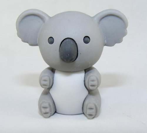 Koala Bear Japanese Eraser, Grey. 2 Pack by PencilThings von PencilThings