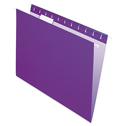 Pendaflex Recycelte Hängemappen, Briefgröße, Violett, 1/5 Schnitt, 25/BX (81611) von Pendaflex