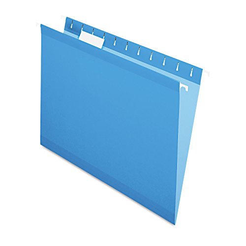 Pendaflex Verstärkte Hängemappen, BriefgröÃŸe, blau, 1/5 Schnitt, 25/BX (4152 1/5 BLU) von Pendaflex