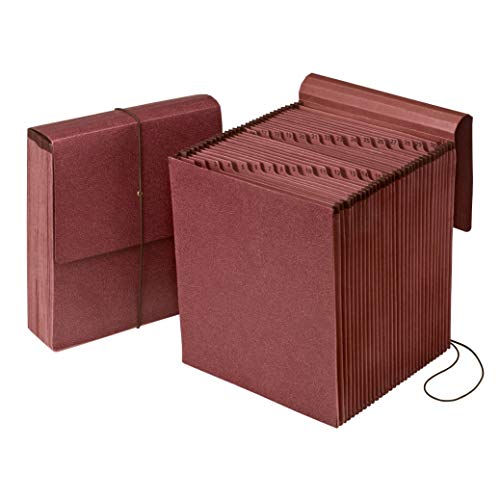 Pendaflex Vertical Reinforced Daily 1-31/31 Pocket Reinforced Expanding File, Letter Size, 1 Each (14004),Red Fiber von Pendaflex