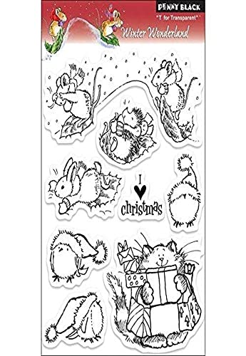 Penny Black Rubber Clear Stamps 12,7 cm x 19,1 cm Sheet-Winter Wonderland von Penny Black