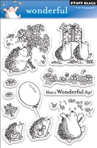 Penny Schwarz 5 X 19,1 cm Clear Stamps Sheet-Wonderful von Penny Black