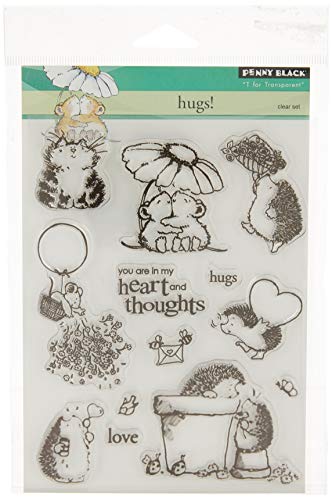 Penny Schwarz 5 X 19,1 cm Clear Stamps Sheet-hugs von Penny Black