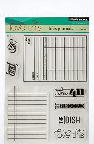 Penny Black Rubber Clear Stamps 12,7 cm x 6,5 Sheet-Life 's Fachzeitschriften von Penny Black