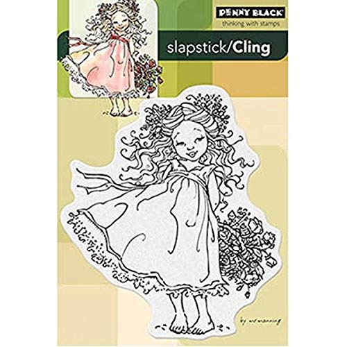 Penny Schwarz Gummi selbst Gummi Stempel 12,7 cm x 19,1 cm Sheet-Flower Charme von Penny Black