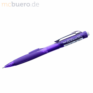 12 x Pentel Druckbleistift Twist-Erase Click 0,9 violett von Pentel