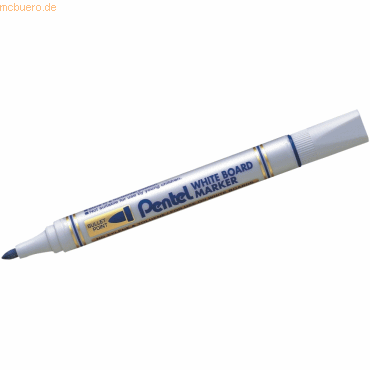 12 x Pentel Whiteboardmarker, 2mm Rundspitze blau von Pentel