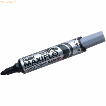 Pentel Whiteboardmarker Maxiflo 2,5mm Rundspitze schwarz von Pentel