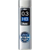 Pentel Ain Stein C273 Feinminen-Bleistiftminen schwarz HB 0,3 mm, 15 St. von Pentel
