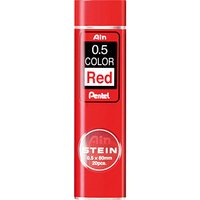 Pentel Ain STEIN C275-RD Feinminen-Bleistiftminen rot 0,5 mm, 20 St. von Pentel
