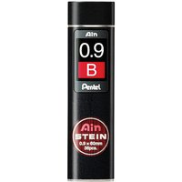 Pentel Ain Stein C279 Feinminen-Bleistiftminen schwarz B 0,9 mm, 36 St. von Pentel