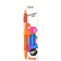 Pentel Kugelschreiber iZee BX470 farbsortiert, Schreibfarbe: farbsortiert, 4 St. von Pentel