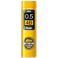 Pentel Ain Stein C275 Feinminen-Bleistiftminen schwarz 4B 0,5 mm, 40 St. von Pentel