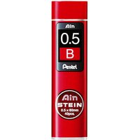 Pentel Ain Stein C275 Feinminen-Bleistiftminen schwarz B 0,5 mm, 40 St. von Pentel