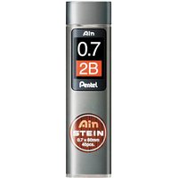 Pentel Ain Stein C277 Feinminen-Bleistiftminen schwarz 2B 0,7 mm, 40 St. von Pentel