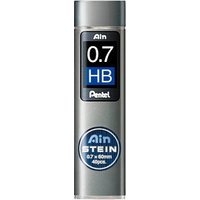 Pentel Ain Stein C277 Feinminen-Bleistiftminen schwarz HB 0,7 mm, 40 St. von Pentel