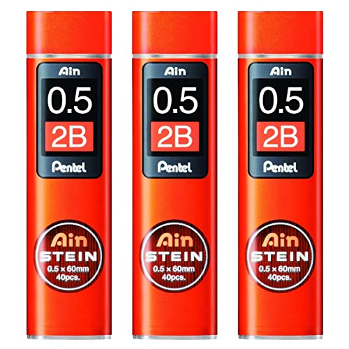 PENTEL AIN STEIN C275 40 Minen 40 Minen 0,5 mm Härtegrad 2B von Pentel