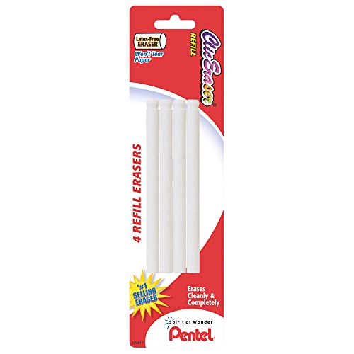 Pentel® Clic Eraser™ Nachfüllpackungen, 8,9 cm, Weiß, 4 Stück von Pentel