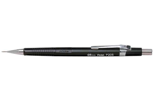 Pentel 12 Stück Druckbleistift P 205, schwarz, Durchmesser von Minen: 0,5 mm von Pentel