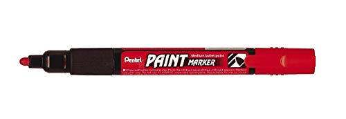 Pentel 3 Marker Permanent Paint Marker MMP20, rot von Pentel