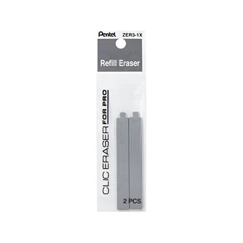 Pentel Arts Clic Eraser Pro Nachfüllpackungen, 2 Stück von Pentel