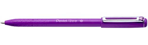 Pentel BX460-V Kugelschreiber iZee, Modell mit Kappe, Metallclip, 0,5 mm Strichstärke, 1 Stück, violett von Pentel