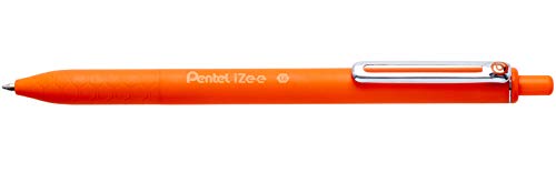 Pentel BX470-F Kugelschreiber IZee, Druckmechanik, Metallclip, 0, 5 mm Strichstärke, 12 Stück, Orange von Pentel