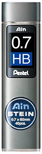 Pentel Ain STEIN C277 Feinmine, 40 Minen je Dose, 0.7 mm, Härtegrad HB (1 Dose) von Pentel