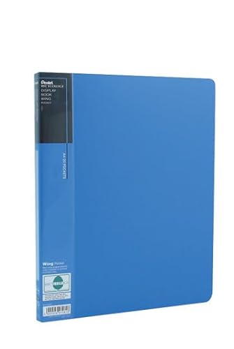 Pentel DCF442C Recycology Präsentationsmappe Wing aus 50% recyceltem PP, A4, 20 Taschen, blau von Pentel