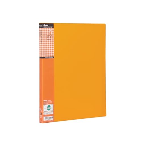 Pentel DCF542F Recycology Präsentationsmappe Fresh aus 50% recyceltem PP, A4, 20 Taschen, orange von Pentel