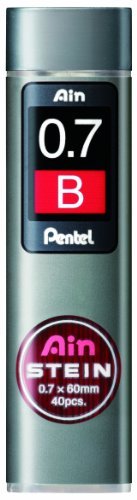 Pentel Druckbleistift-Feinmine AIN STEIN C277, Härtegrad: B, Menge 40 von Pentel