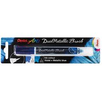 Pentel Dual Metallic Brush XGFH-DVX Brush-Pen lila, 1 St. von Pentel