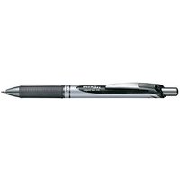 Pentel EnerGel BL77 Gelschreiber schwarz/silber 0,35 mm, Schreibfarbe: schwarz, 1 St. von Pentel