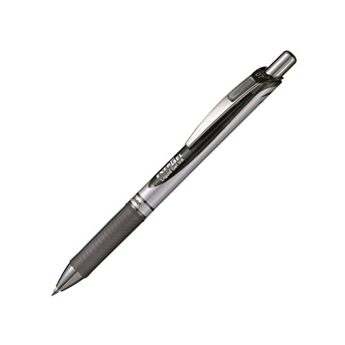 Pentel EnerGel XM BL77 Gelschreiber mit Druckmechanik, schwarz (1 Stück) von Pentel