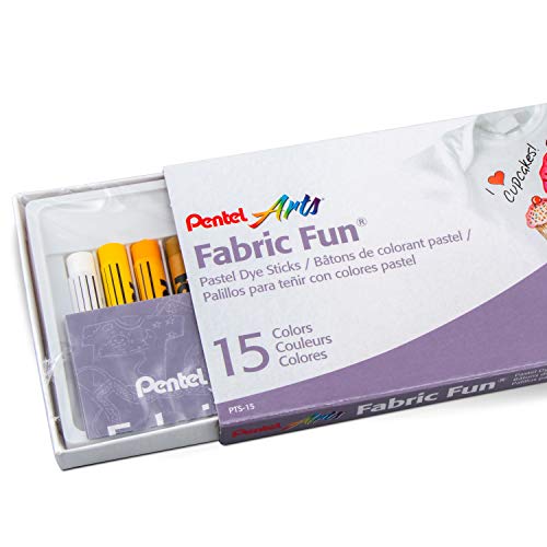 Pentel FabricFun PTS15 Pastellkreide 15 Stück farbig sortiert von Pentel