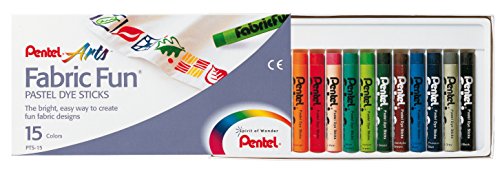 Pentel PTS-15 GmbH PTS15 - Stoffmalkreide 15er Kunststoffetui von Pentel