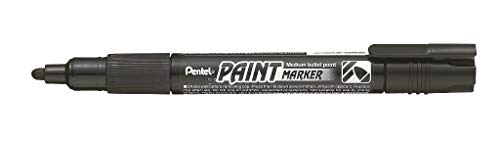 Pentel MMP20-AO Permanent-Marker 2,0 mm Rundspitze Lackmarker, 1 Stück, schwarz von Pentel