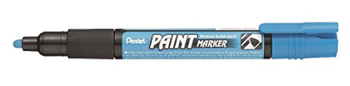 Pentel MMP20-SO Permanent-Marker 2,0 mm Rundspitze Lackmarker, 1 Stück, hellblau von Pentel