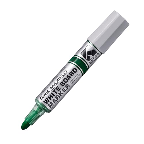 Pentel MWL5W-DX Maxiflo Whiteboard-Marker, Kunststoff, groß, Grün von Pentel