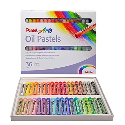 Pentel PHN4-36 Ölpastellkreide Set à 36 Stück, 1 Stück (36er Pack) von Pentel