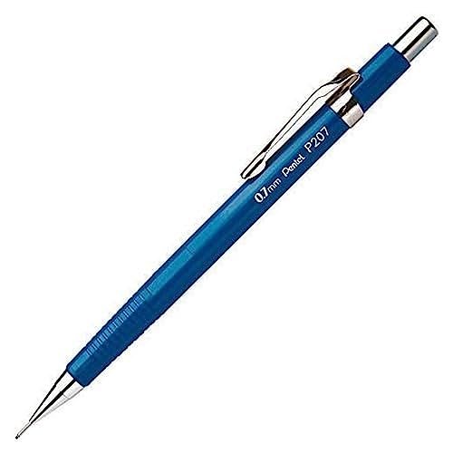 Pentel Sharp 200 P207-C Druckbleistift, 0.7 mm, Härtegrad HB, blau (1er Pack) von Pentel