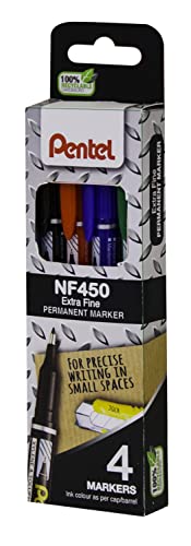 Pentel Permanentmarker, extrafein, 4 Stück, sortiert von Pentel