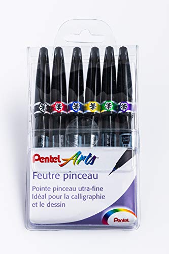 Pentel SE15C Funny Filzstifte, weiche Spitze, extrafein, x6 Filzstifte von Pentel