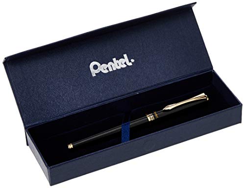 Pentel Sterling Füllfederhalter Obsidian Fass mit Geschenkbox, Schwarz von Pentel