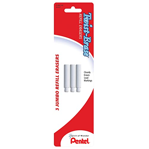 Pentel Twist-erase Radiergummis, 1 Stück, 3 Stück von Pentel