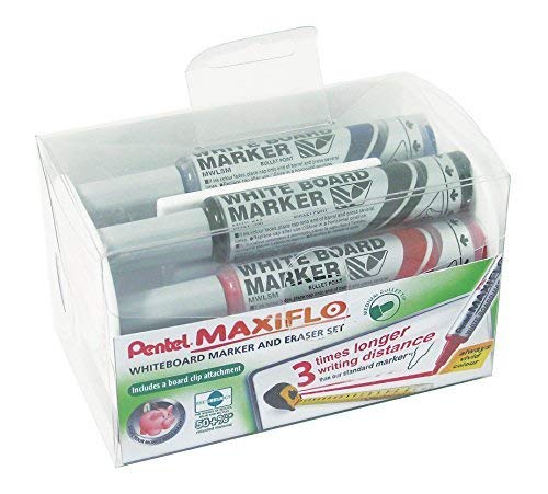 Pentel Whiteboard Marker Maxiflo MWL5M-4N, Schwamm von Pentel