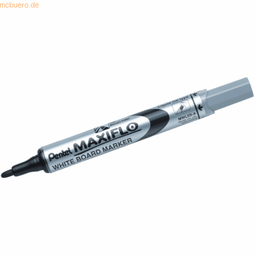 Pentel Whiteboardmarker Maxiflo 2mm Rundspitze schwarz von Pentel