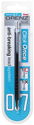 Pentel ORENZ PP507 Druckbleistift mit Anti-Minenbruch-Technologie, 0.7 mm, Härtegrad B, schwarz (1 Stück) von Pentel