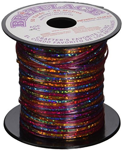 Unbekannt Pepperbell Rexlace Kunststoffschnürung .0938-inch X 33yd rot Tie Dye, Acryl, Mehrfarbig von Pepperell