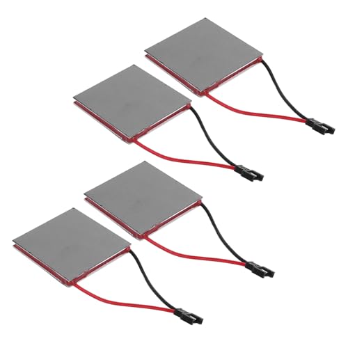 PerGar 4PCS -Kamin -Lüftergeneratorblatt, Aluminiumlegierung Thermoelektrischer Stromerzeugungsblatt, 227 ℃ Kamin -Lüfterreparaturblatt, Graphit -Stromerzeugungsblatt Zum Austausch von PerGar